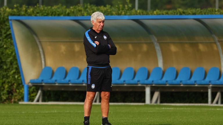 gasperini-during MD-1 UCL training  Atalanta vs Celtic_0053