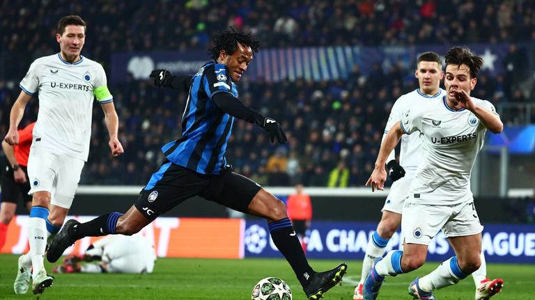 cuadrado-UCL knockout play-off second leg match between Atalanta and Club Brugge_0019