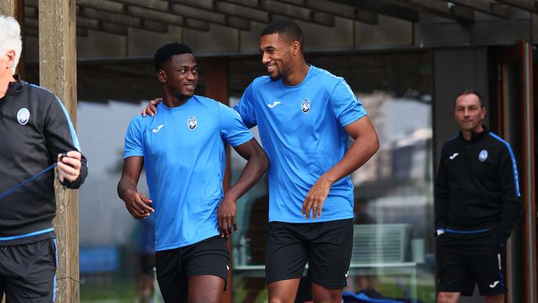 hien e sulemana-during MD-1 UCL training  Atalanta vs Celtic_0019