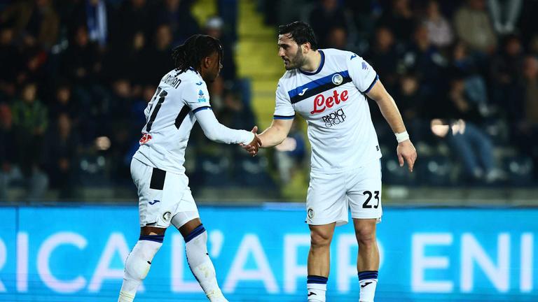 lookman ademola e kolasinac-Serie A Enilive 2024-25 giornata 26 Empoli - Atalanta_0035