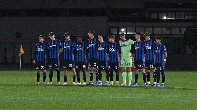 Minuto di raccoglimento in memoria din Franco Chimenti - Atalanta U23 vs Giana Erminio 04-10-2024 014