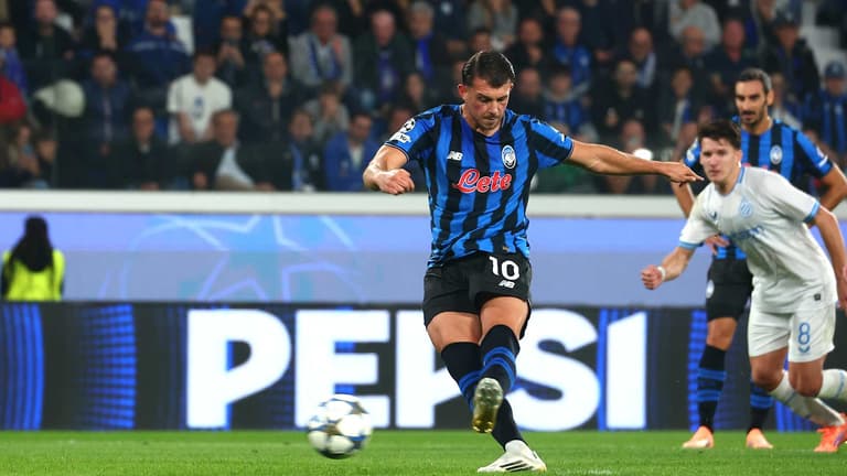 UCL League Phase MD2 Atalanta - Club Brugge rigore samardzic lazar0039