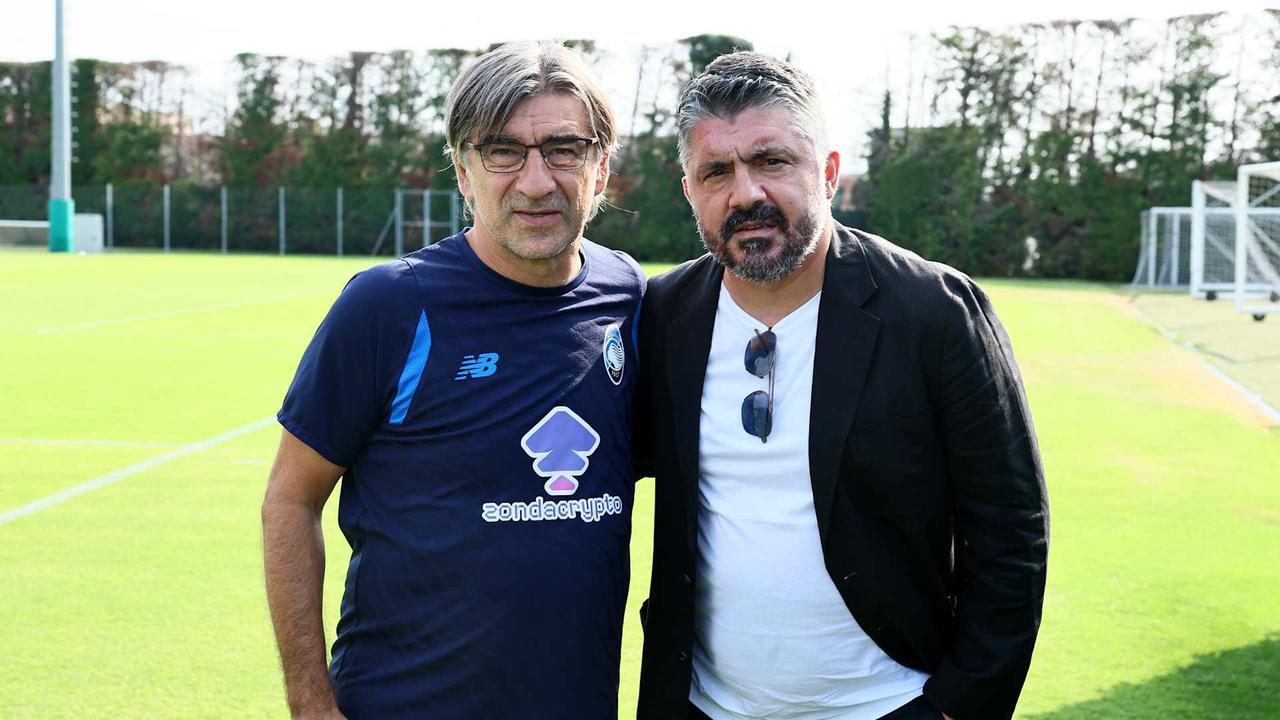 Italy manager Gattuso visiting the Centro Bortolotti