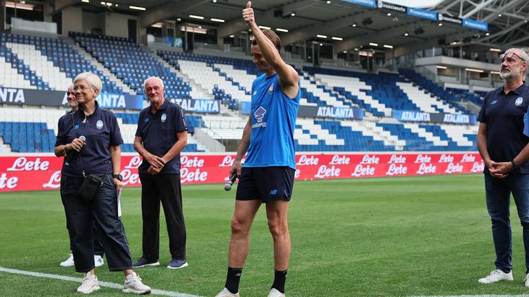 Allenamento allo stadio di Bergamo-de roon