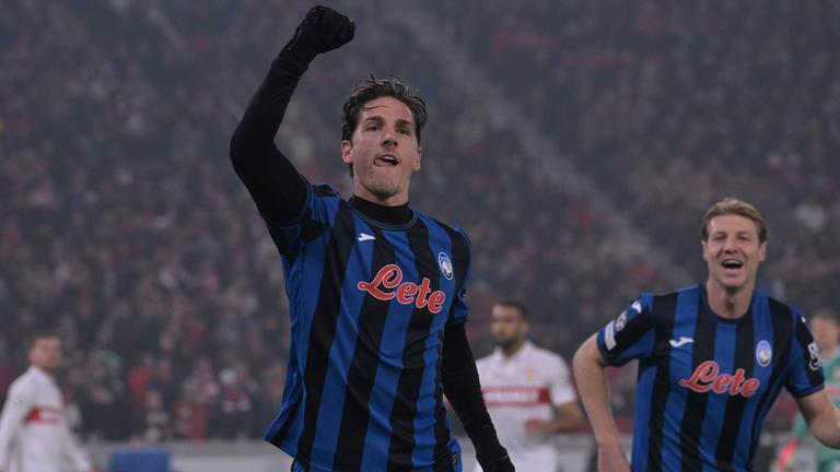 zaniolo dopogol-during UCL MD4 Stuttgart - Atalanta0039
