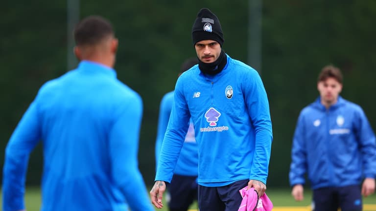 scamacca gianluca-UCL KO Play-offs Training-0297