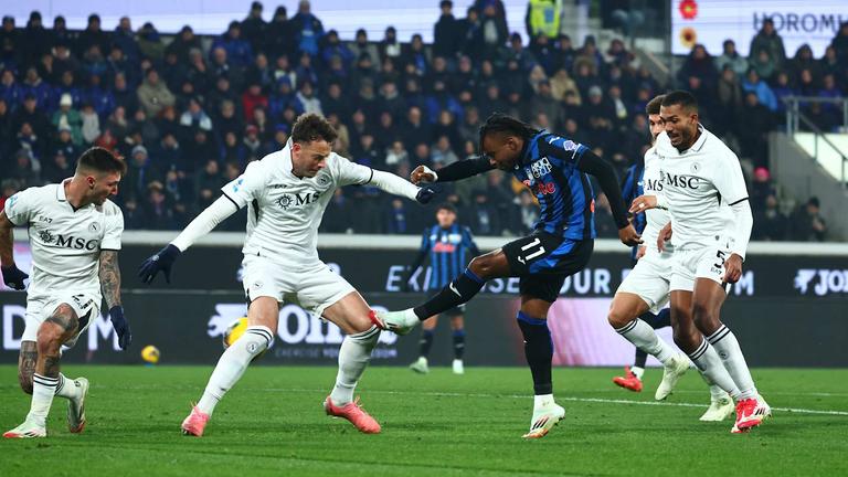 lookman ademola gol -Serie A Enilive 2024-25 giornata 21 Atalanta-Napoli_0011