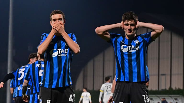 Levak Sergej goal 1-0 esultanza con Obric Relja (dx) - Atalanta U23 - A. Cerignola 09-03-2026 083