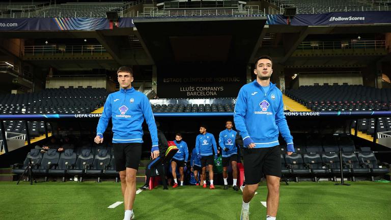 cassa e vlahović-during training session ahead of the UCL match between FC Barcelona - Atalanta_0087