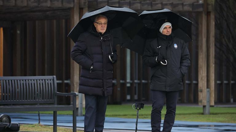 antonio percassi e luca percassi-during MD-1 UCL training Atalanta vs Sturm Graz_0060