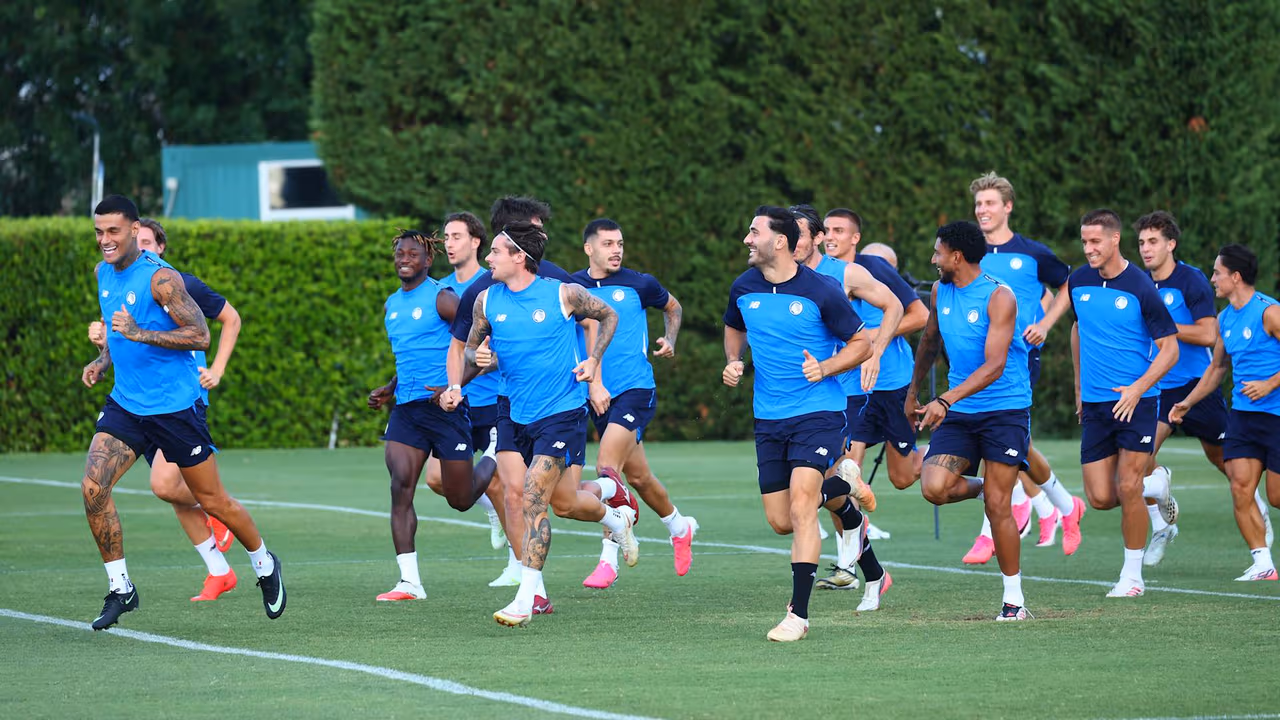 Afternoon training at the Centro Bortolotti