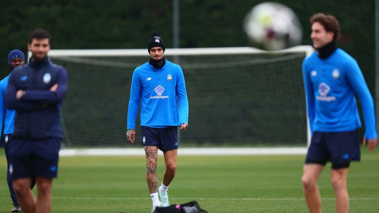 scamacca gianluca-UCL KO Play-offs Training-0269