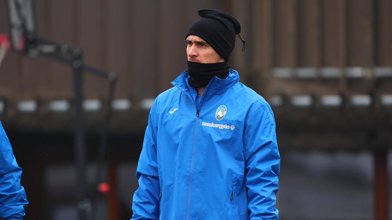 rossi-during training session ahead of the match Club Brugges - Atalanta UCL knockout phase play-offs 1st leg_0002