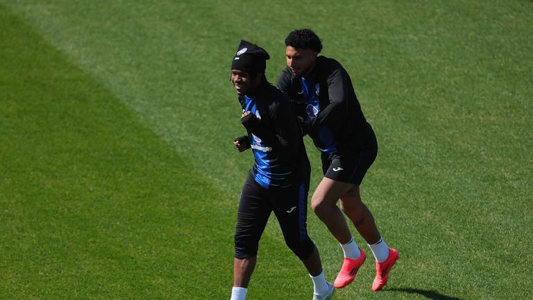 lookman ademola ederson-training Italian EA Sports FC Supercup Semifinal Inter-Atalanta _0033