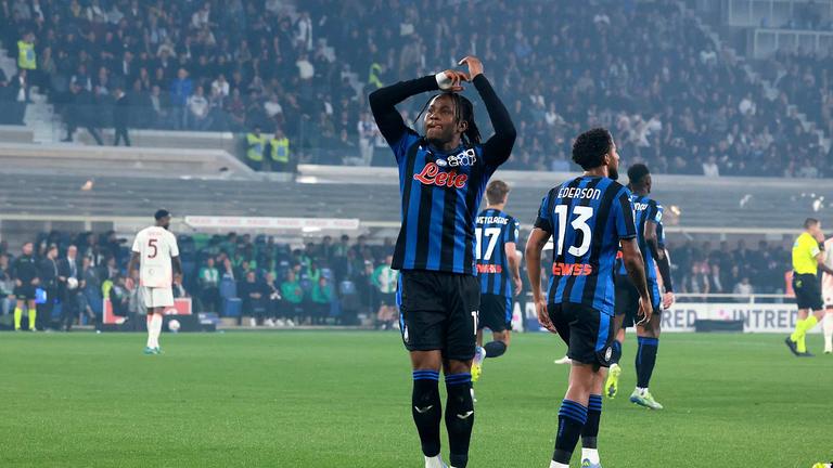 lookman ademola-Serie A Enilive 2024-25 giornata 36 Atalanta-Roma_0014