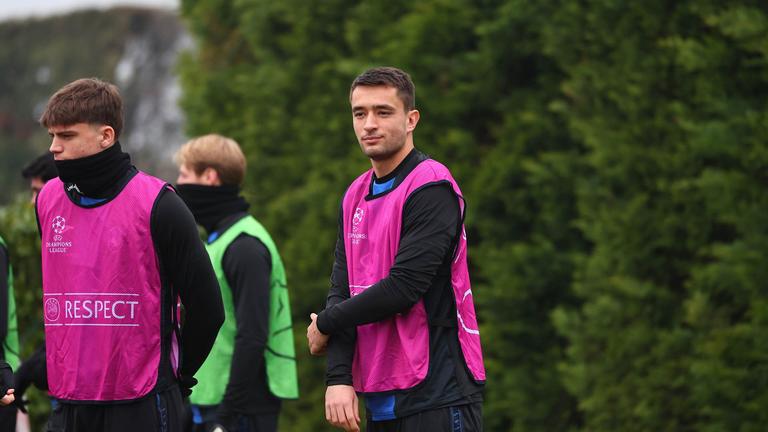 vlahović-during training session ahead of the match Club Brugges - Atalanta UCL knockout phase play-offs 1st leg_0017