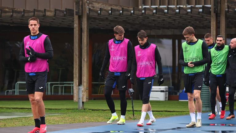 gruppo-during training session ahead of the match Club Brugges - Atalanta UCL knockout phase play-offs 1st leg_0006