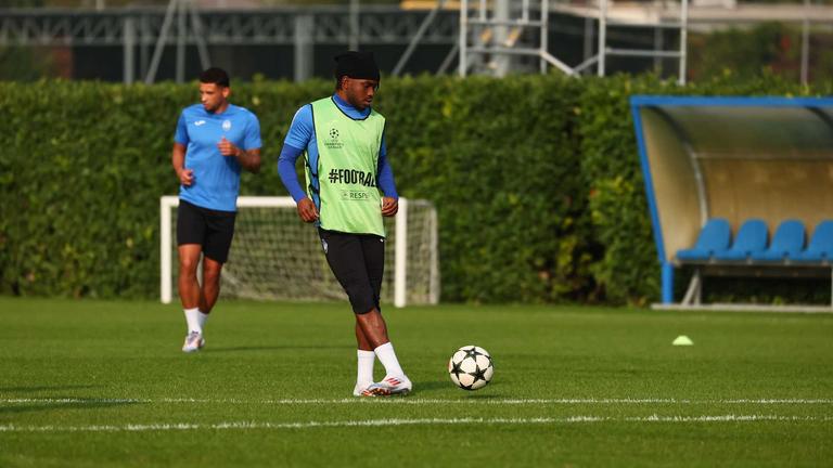 lookman ademola-during MD-1 UCL training  Atalanta vs Celtic_0062