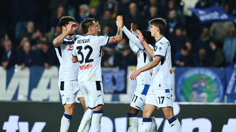 gruppo dopogol lookman ademola-Serie A Enilive 2024-25 giornata 26 Empoli - Atalanta_0044