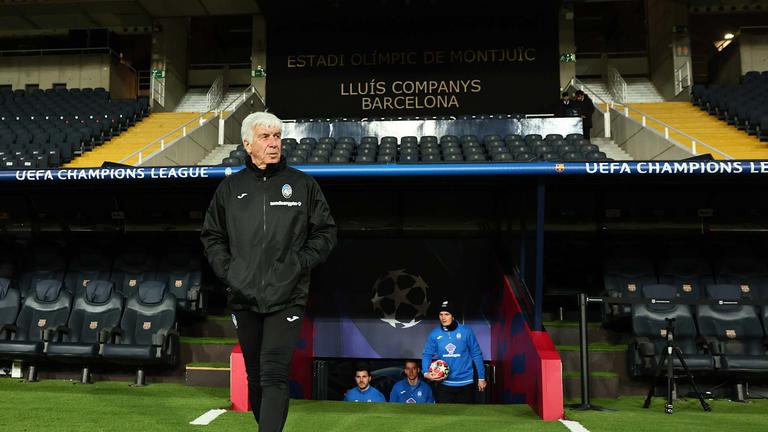 gasperini-during training session ahead of the UCL match between FC Barcelona - Atalanta_0078