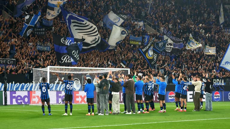UCL League Phase MD2 Atalanta - Club Brugge saluto ai tifosi0058