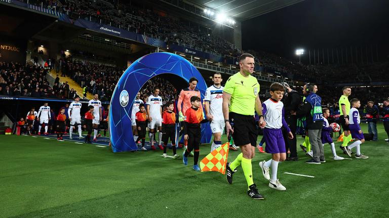 ingresso squadre-during training session ahead of the UCL match between FC Barcelona - Atalanta_0099