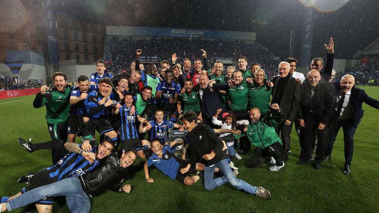 Atalanta-Sassuolo, festa