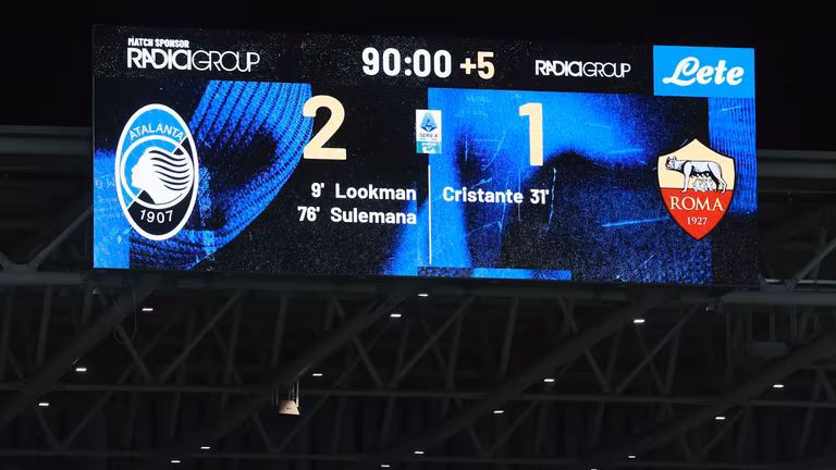 tabellone-Serie A Enilive 2024-25 giornata 36 Atalanta-Roma_0059