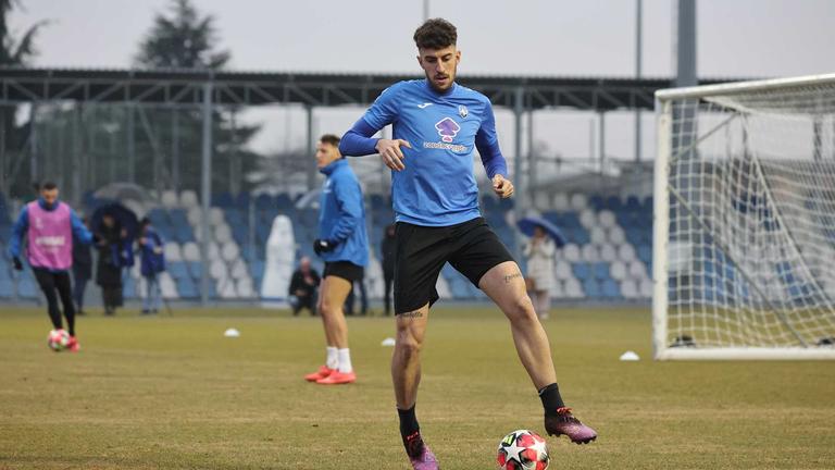 ruggeri-during MD-1 UCL training Atalanta vs Sturm Graz_0052