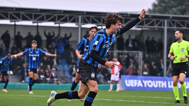 Gasparello Francesco goal 2-0 esultanza - Atalanta U19 - Slavia Praha U19 22-10-2025 128