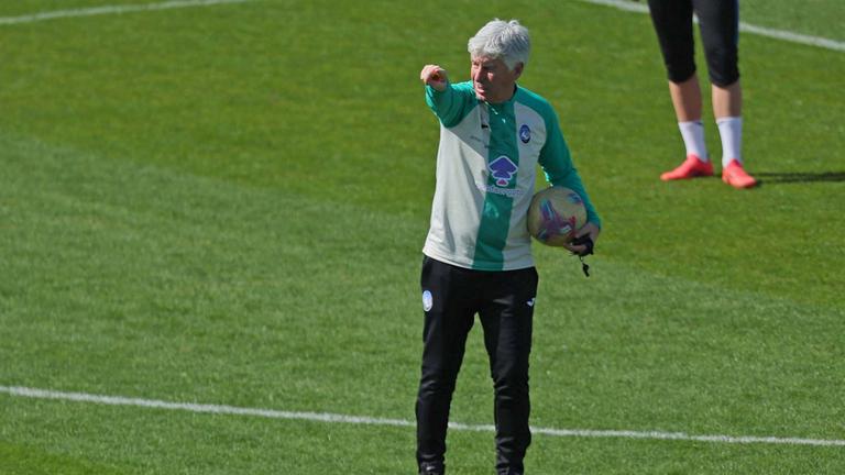 gasperini-training Italian EA Sports FC Supercup Semifinal Inter-Atalanta _0047