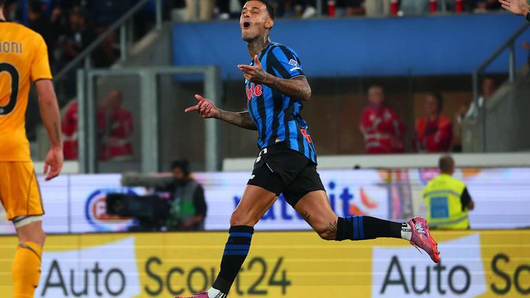 Serie A Enilive 2025-26 giornata 1 Atalanta-Pisa - dopogol scamacca gianluca021