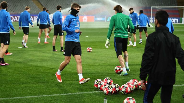 de ketelaere-during training session ahead of the UCL match between FC Barcelona - Atalanta_0095