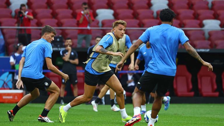 Allenamento Supercoppa europea a Varsavia