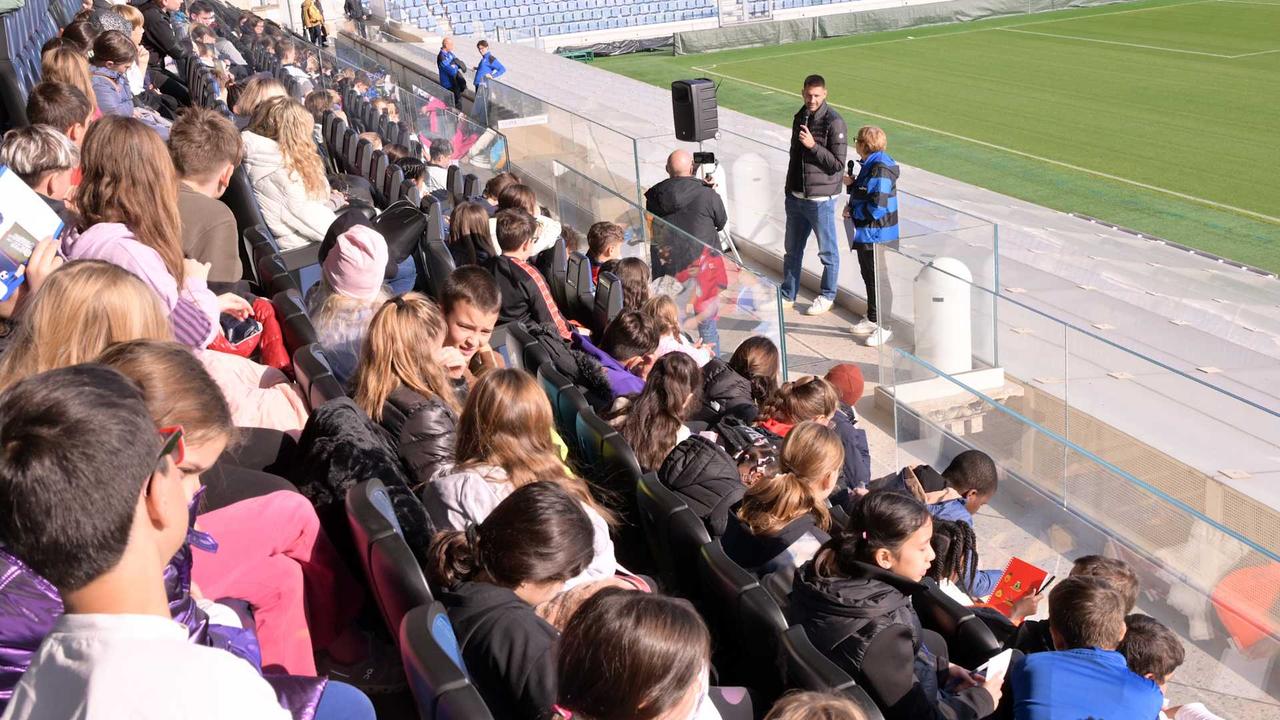 Alberto Masi hosting the 3rd meeting of "La Scuola allo Stadio" 2024/25