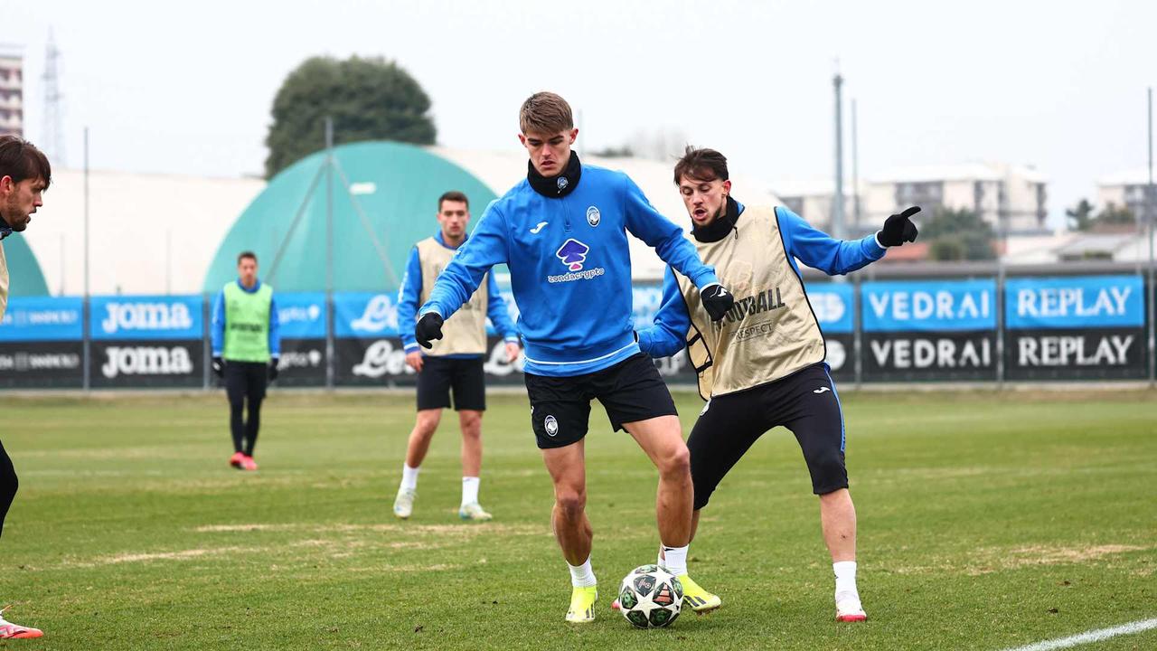 UCL KOPO 2nd leg Atalanta-Club Brugge, the matchday eve training session