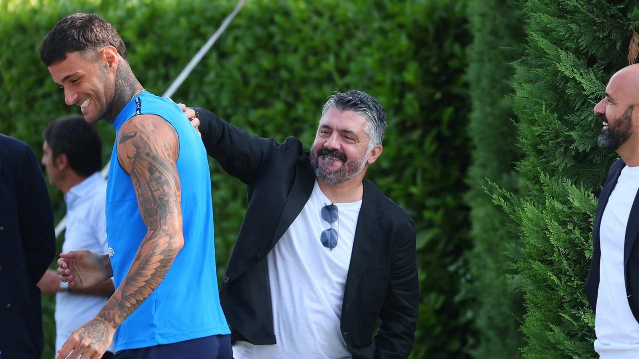 Italy Manager Gattuso and the Azzurri visiting the Centro Bortolotti