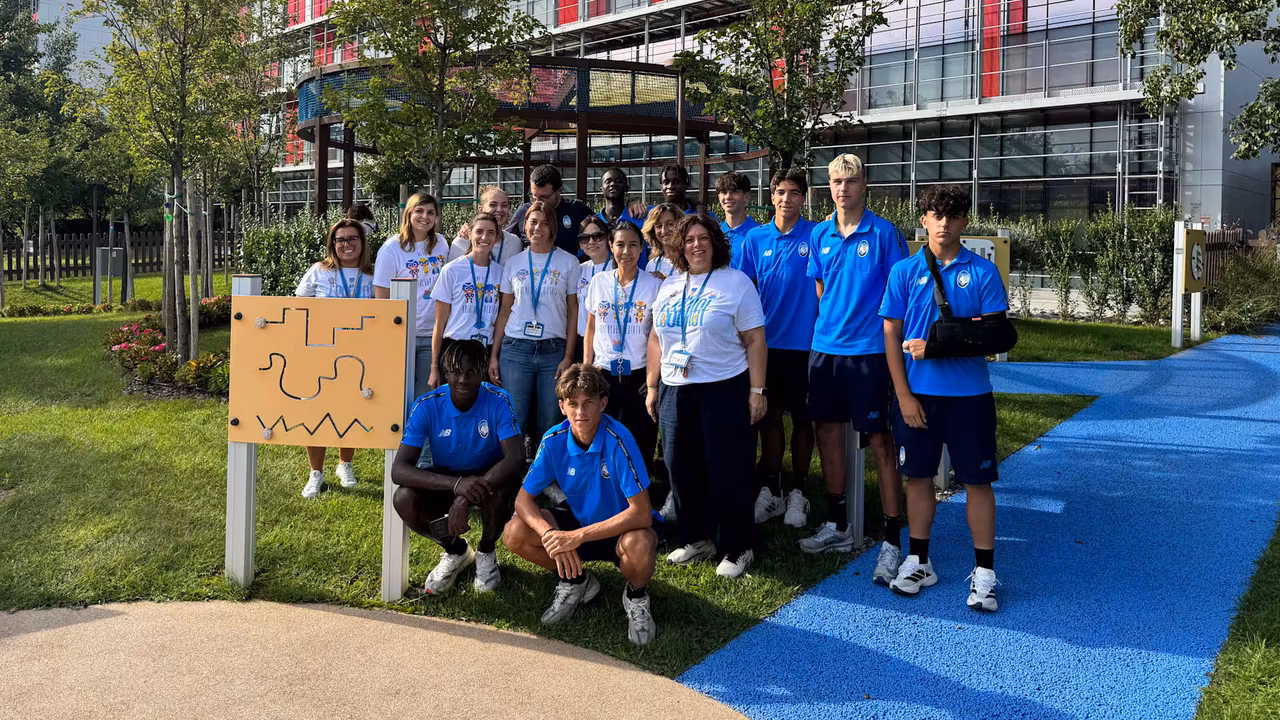 Atalanta attending the "A merenda con lo sport" event