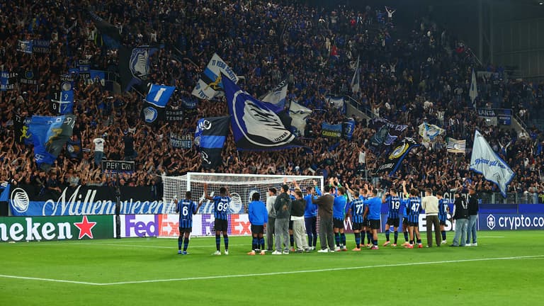 UCL League Phase MD2 Atalanta - Club Brugge saluto ai tifosi0060