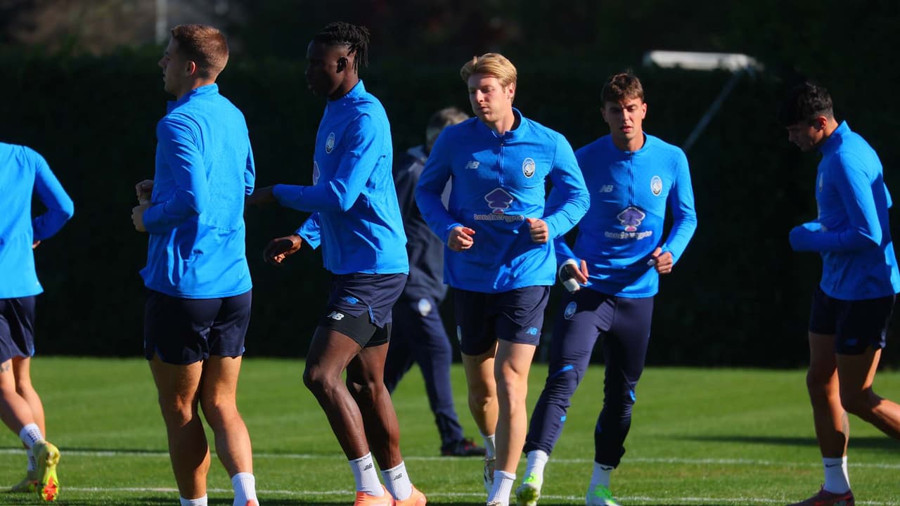Olympique de Marseille v Atalanta, the matchday eve training session | UCL League Phase MD4 