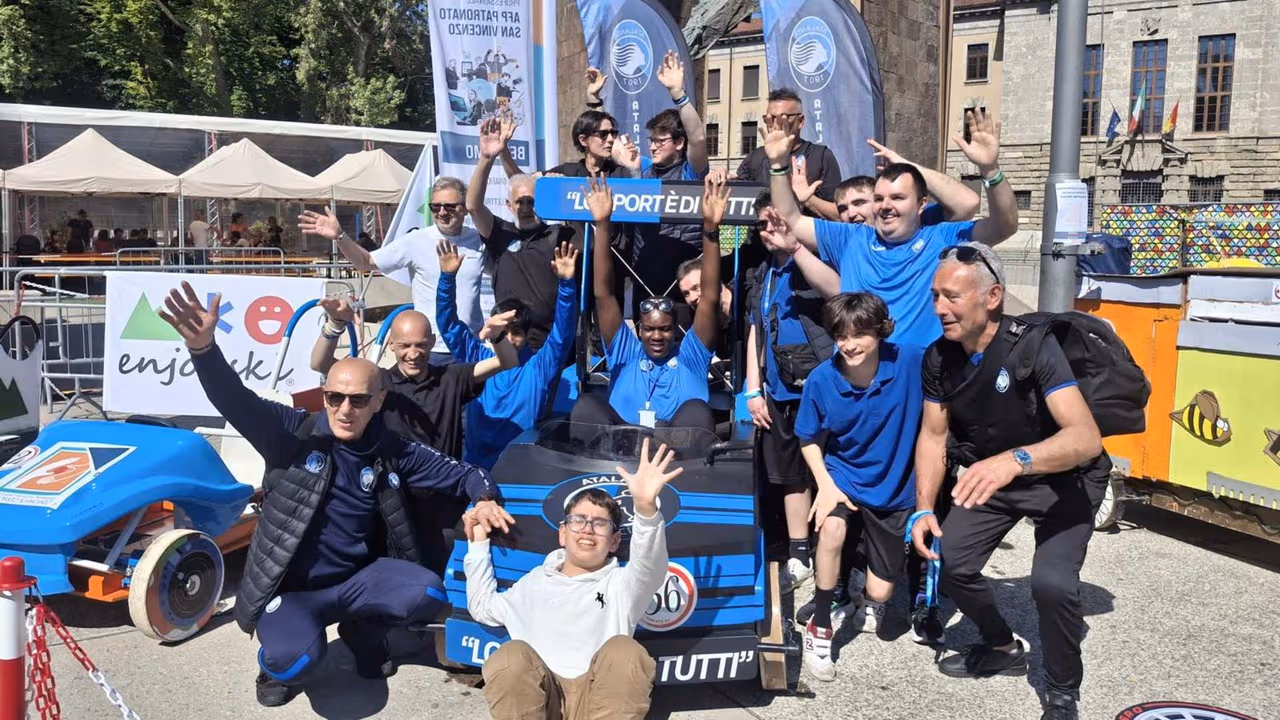 Atalanta For Special on the grid at the “Soap Box Rally” Bergamo 