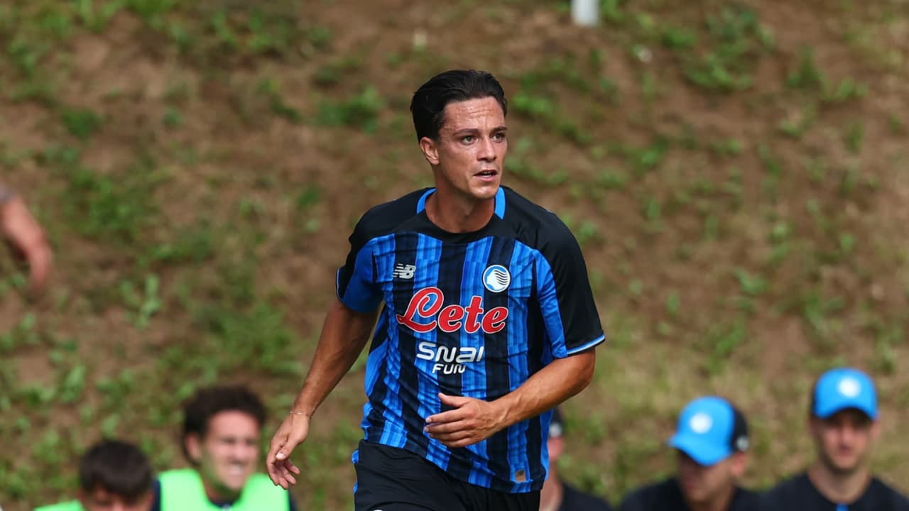 Giacomo Raspadori al termine della prima amichevole della stagione 2026/27