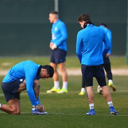 scamacca gianluca-UCL KO Play-offs Training-0284