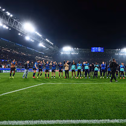 Festa fine partita-UCL KO Play-offs Atalanta-Borussia Dortmund-0021