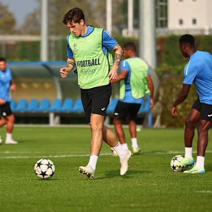 zaniolo-during MD-1 UCL training  Atalanta vs Celtic_0065