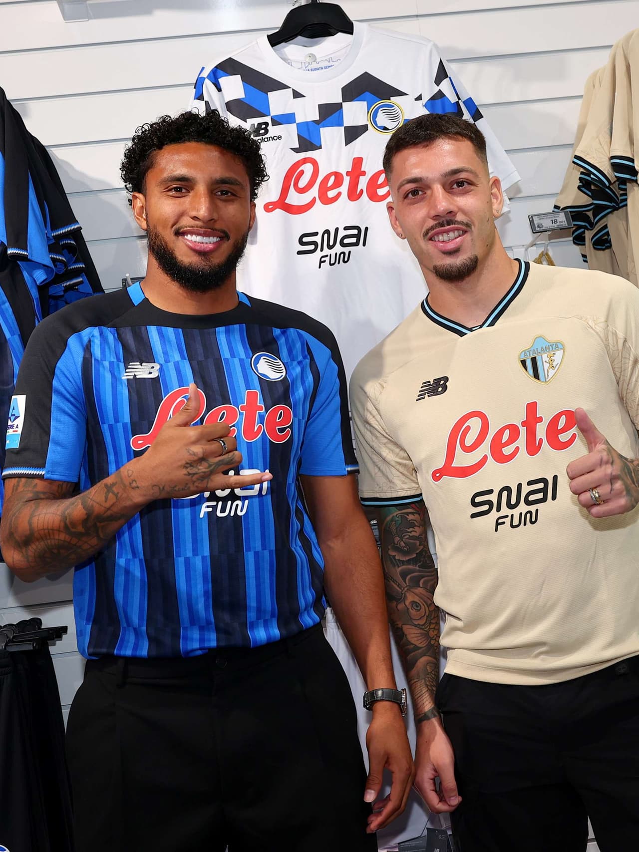 A Special Evening at the Atalanta Store with Gaetano and Éderson!