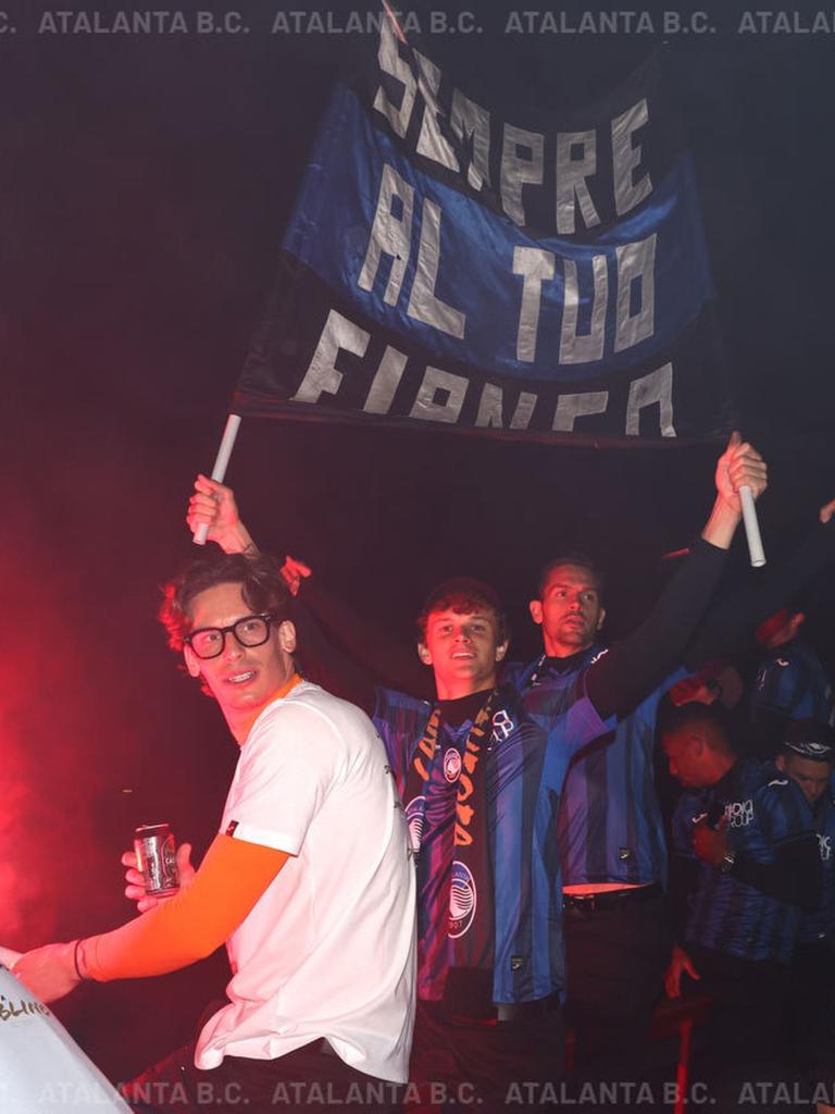 La festa nerazzurra a Bergamo