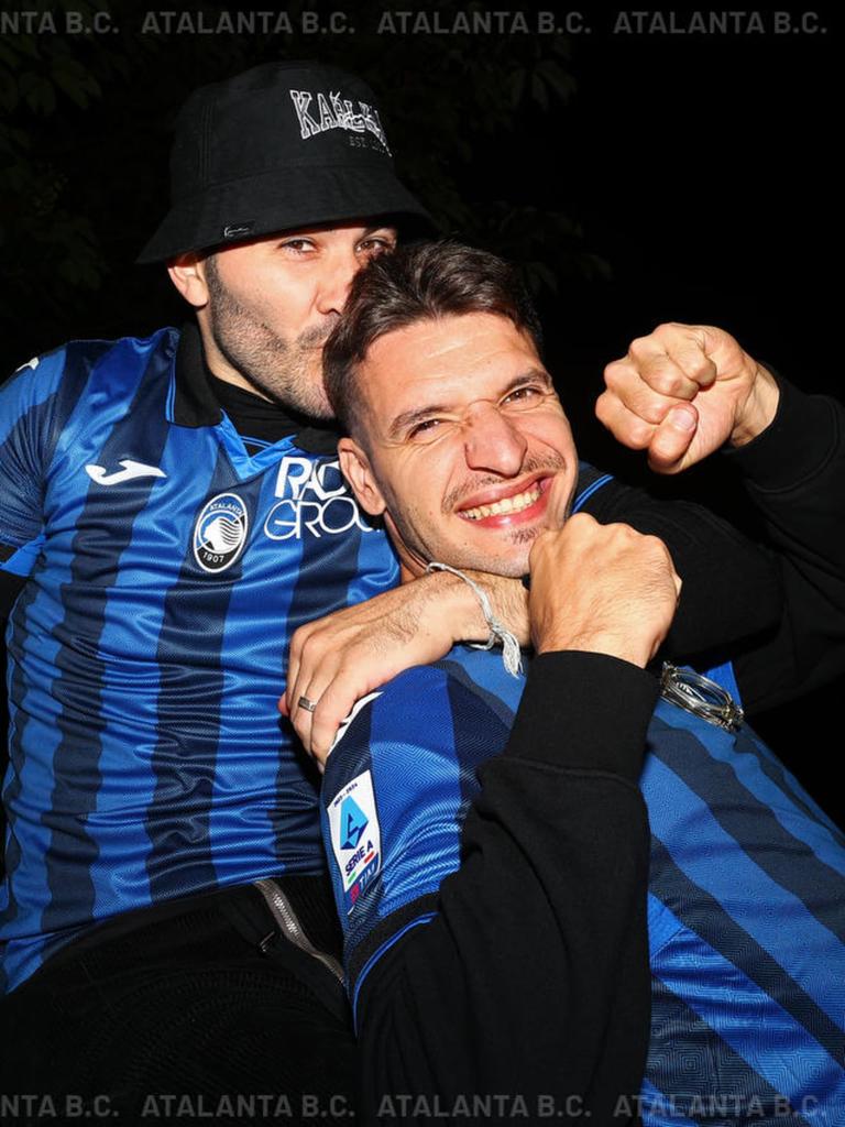 La festa nerazzurra a Bergamo