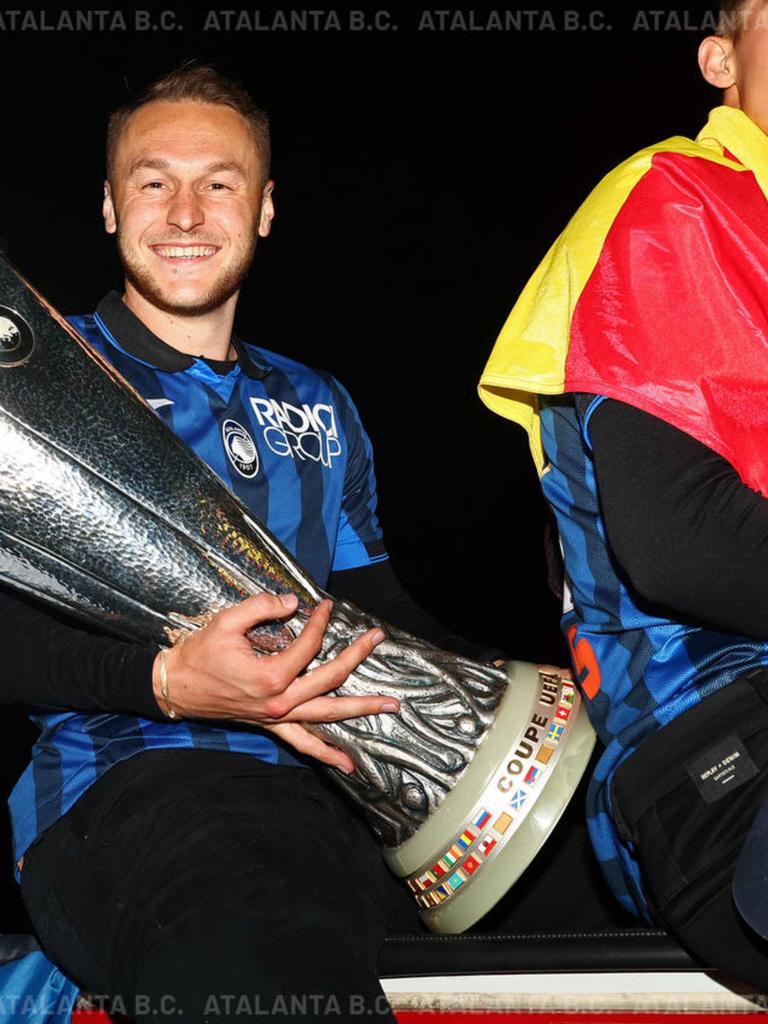 La festa nerazzurra a Bergamo