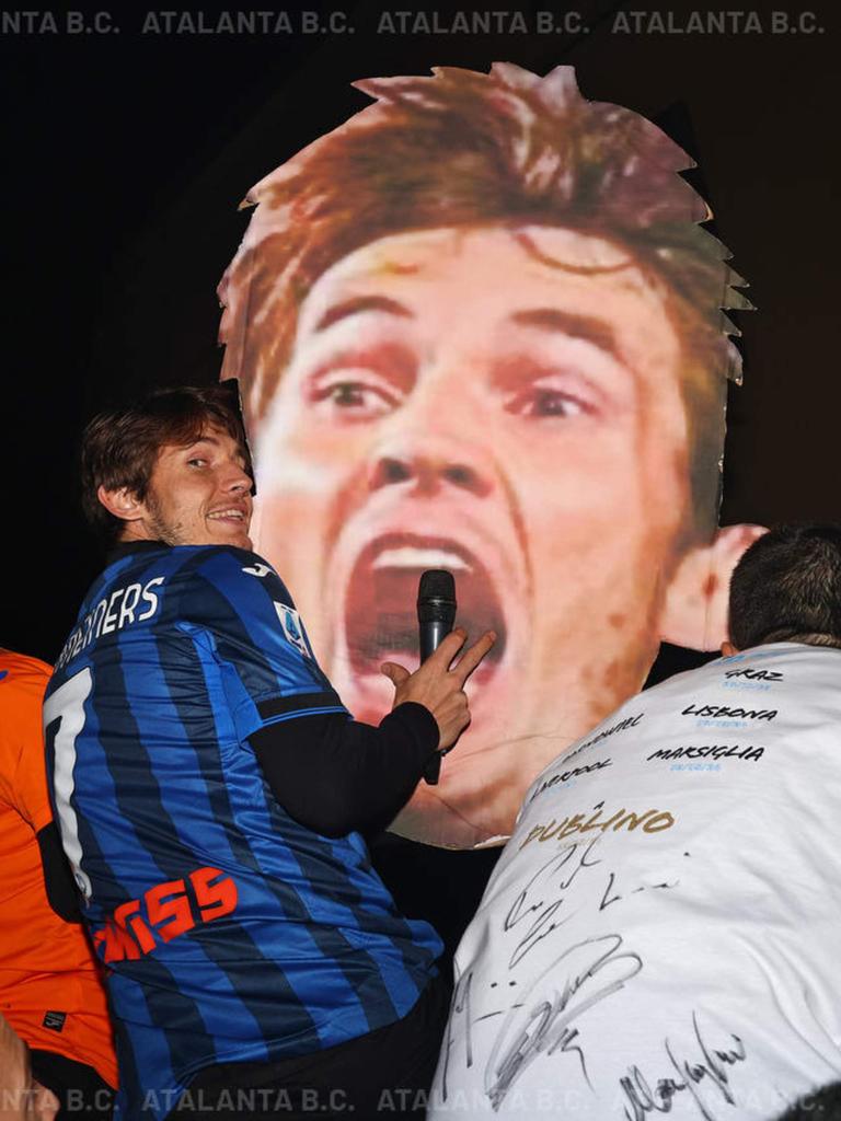 La festa nerazzurra a Bergamo